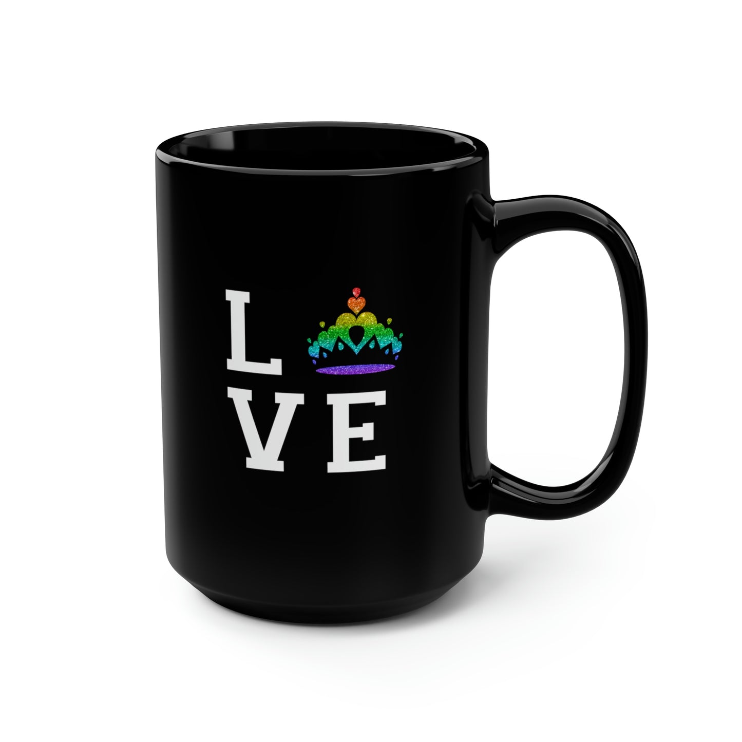 Queens for Love - Black Mug, 15oz