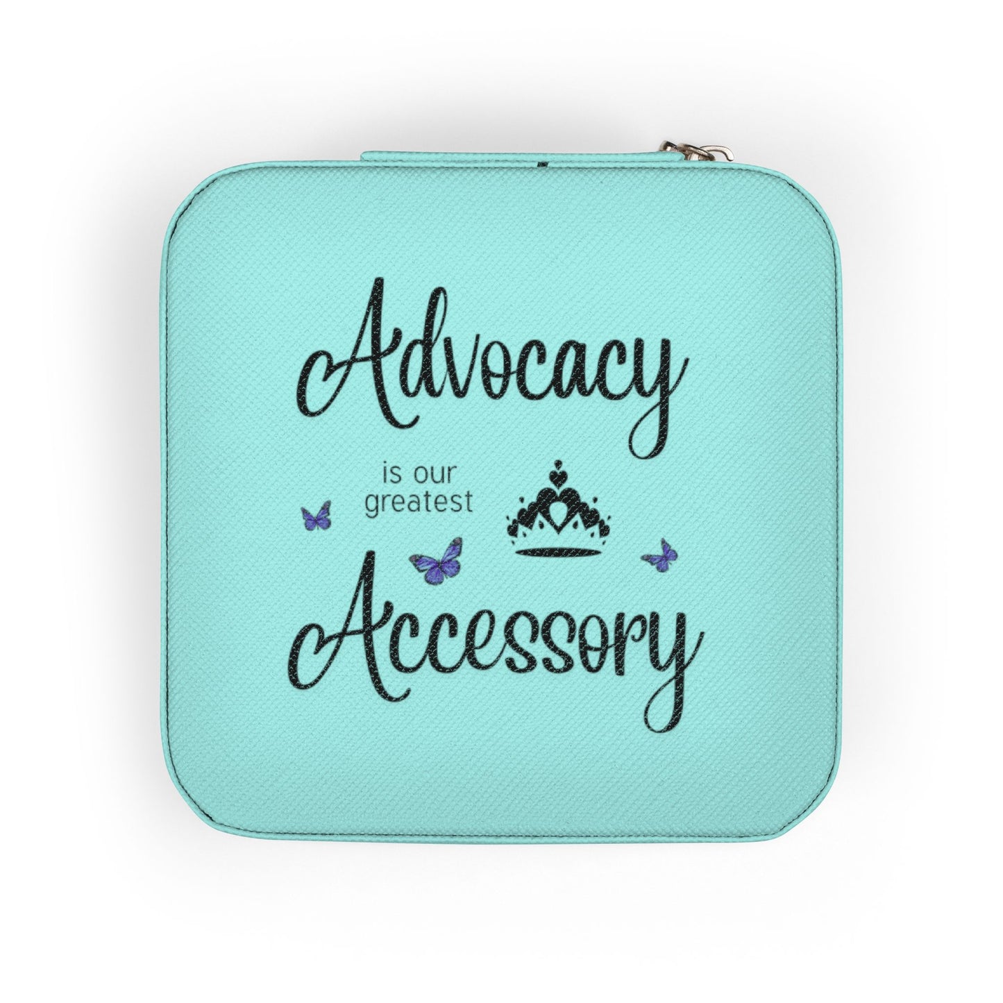 Advocacy Accessory Jewelry Travel Case — Compact Organizer for Rings, Earrings & Necklaces