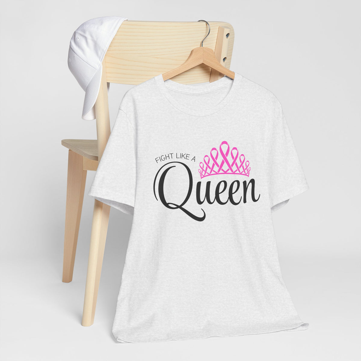 Fight like a Queen Crown - Breast Cancer Support tee
