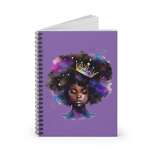 Galaxy Queen - Spiral Notebook - Ruled Line
