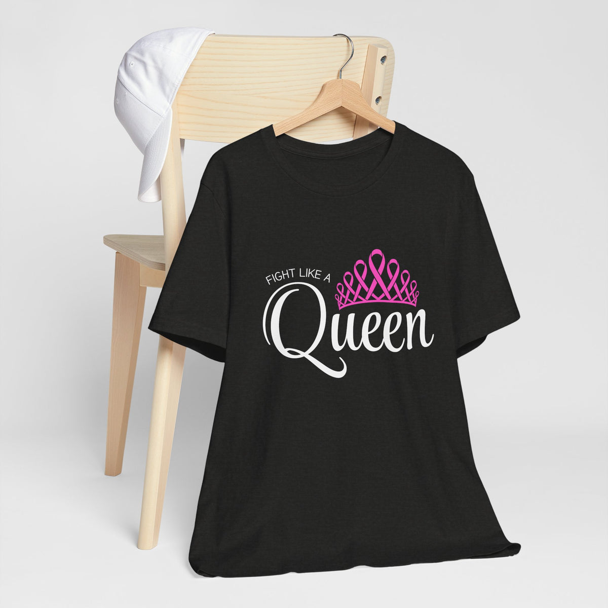 Fight like a Queen Crown - Breast Cancer Support tee