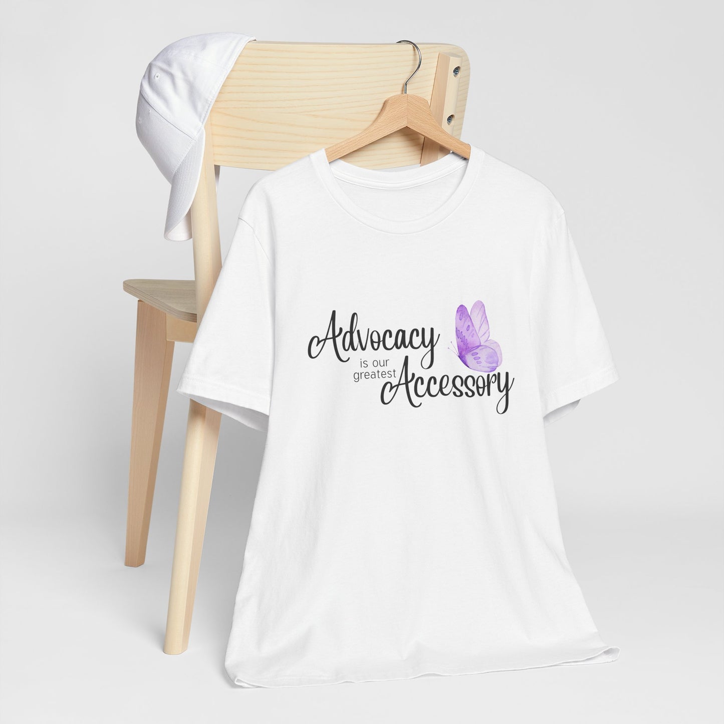 Advocacy Is Our Greatest Accessory Unisex T-Shirt — Butterfly Awareness Tee