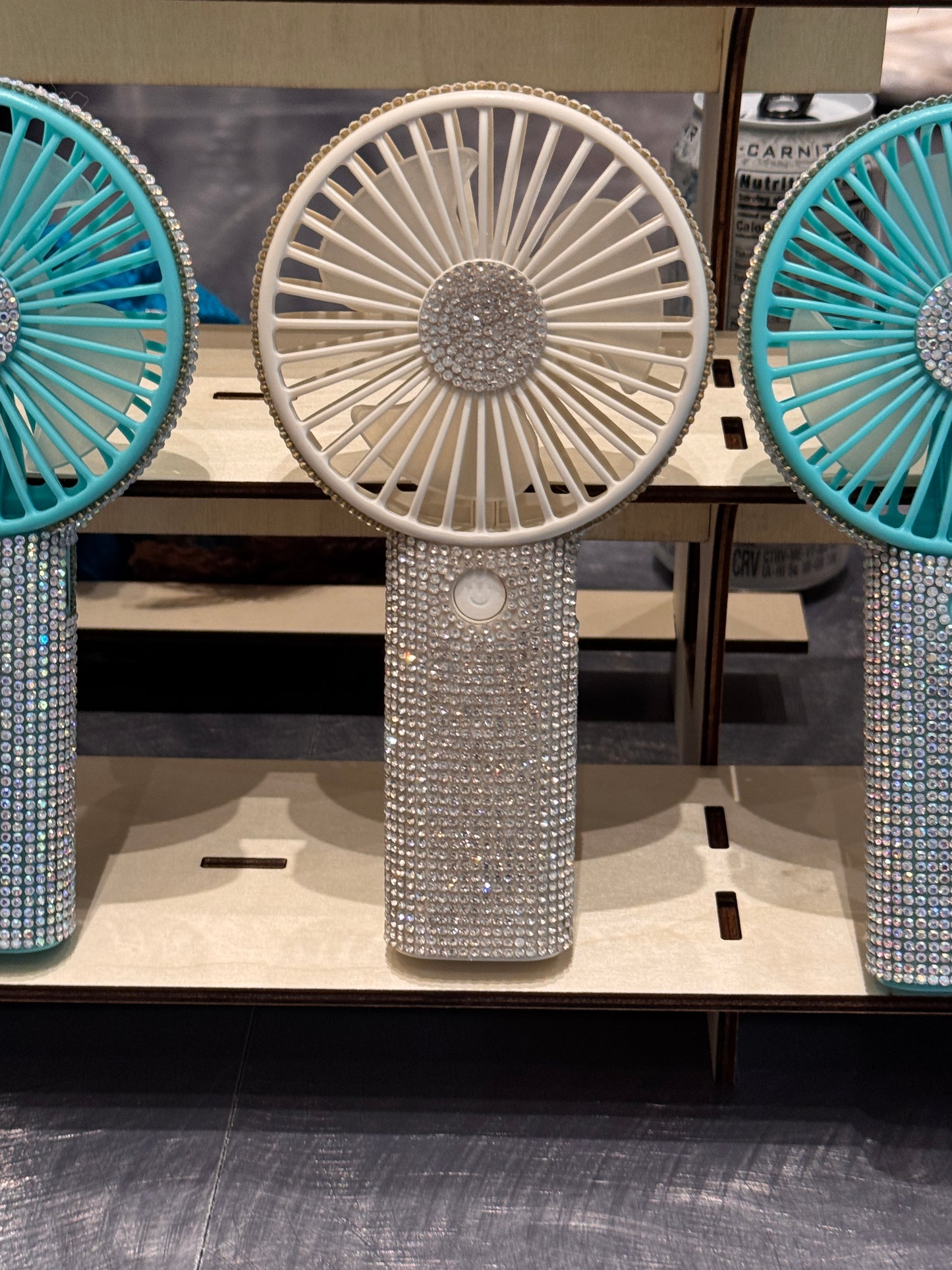 Rhinestone Rechargeable Hand Fan
