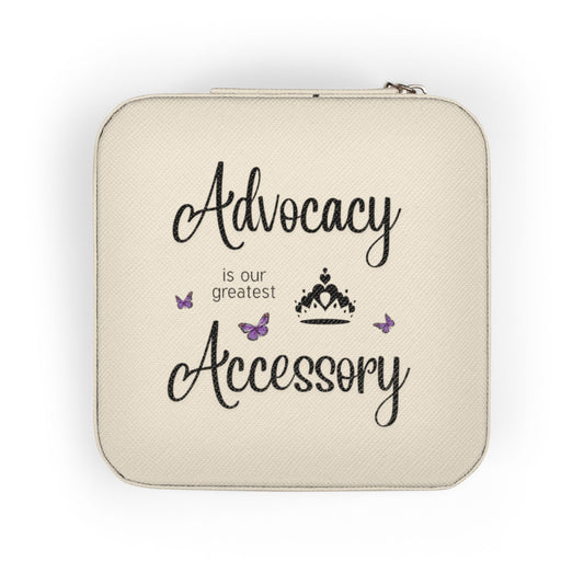 Advocacy Accessory Jewelry Travel Case — Compact Organizer for Rings, Earrings & Necklaces