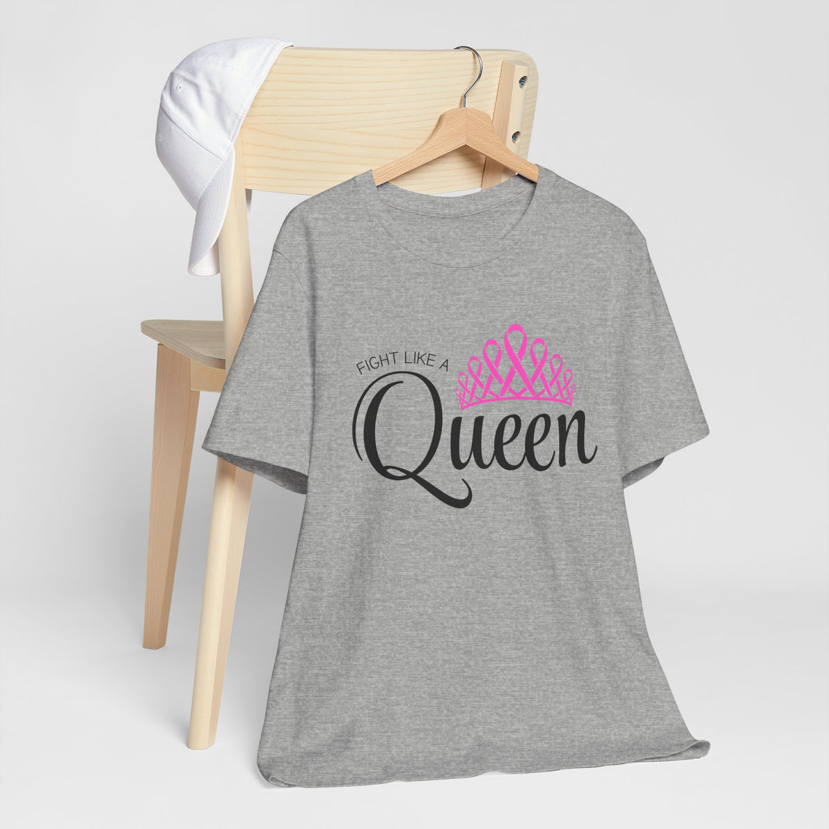 Fight like a Queen Crown - Breast Cancer Support tee