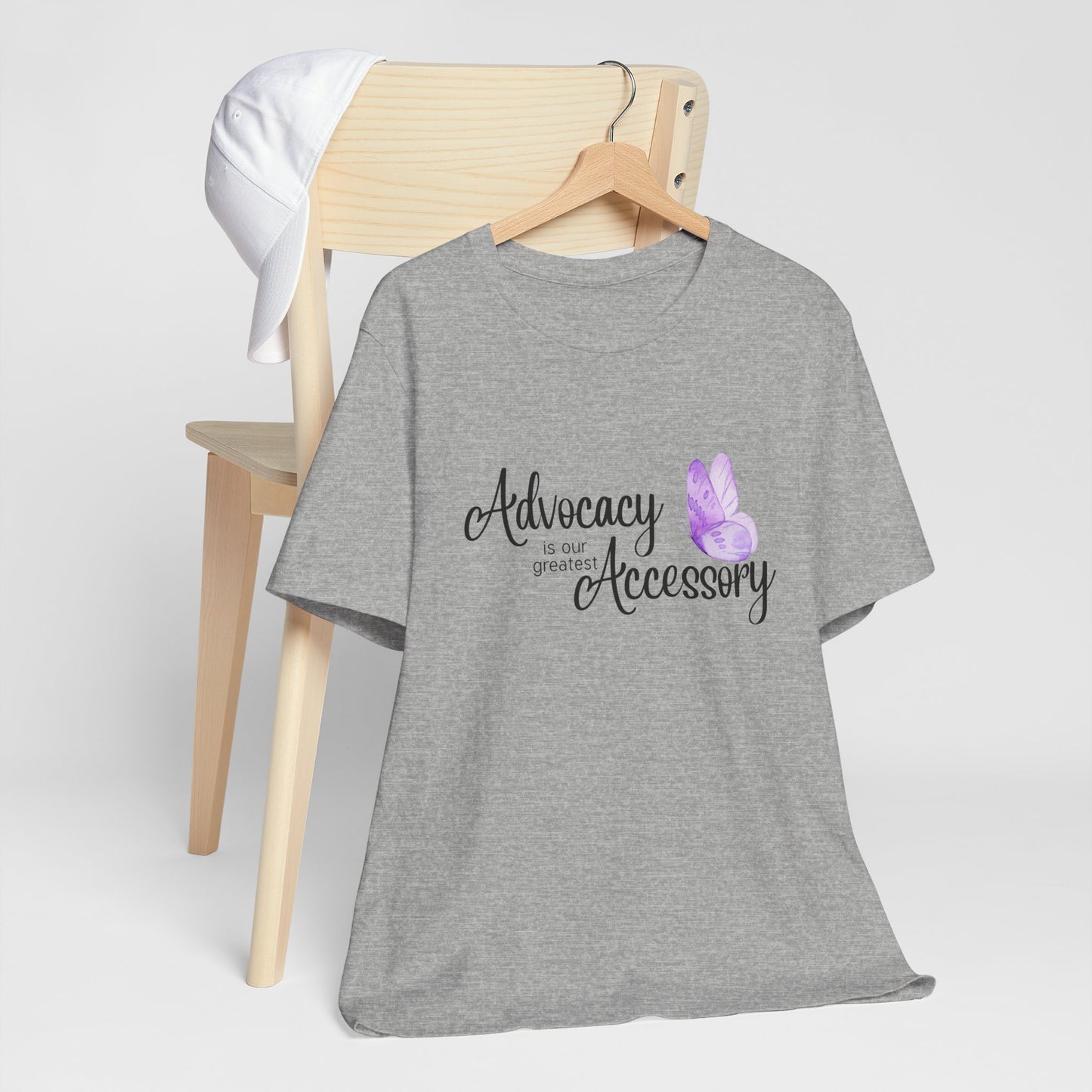 Advocacy Is Our Greatest Accessory Unisex T-Shirt — Butterfly Awareness Tee