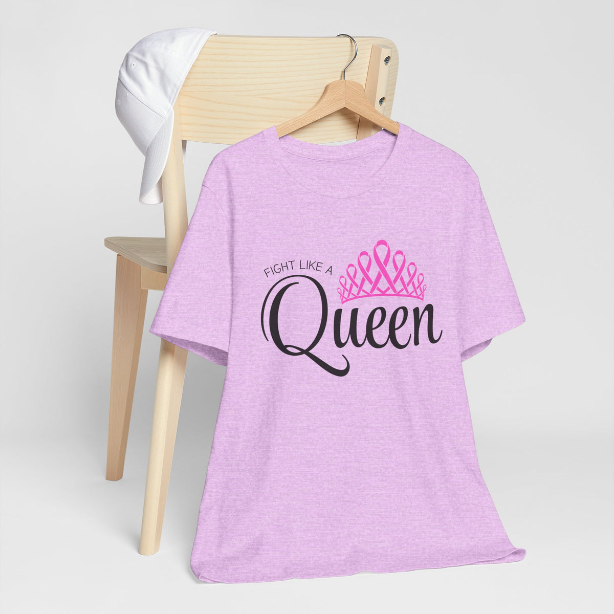 Fight like a Queen Crown - Breast Cancer Support tee