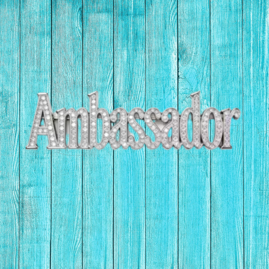 Ambassador - Rhinestone Sash Pin