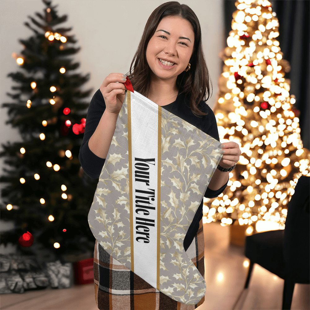 Ivy Custom Title Holder Stocking