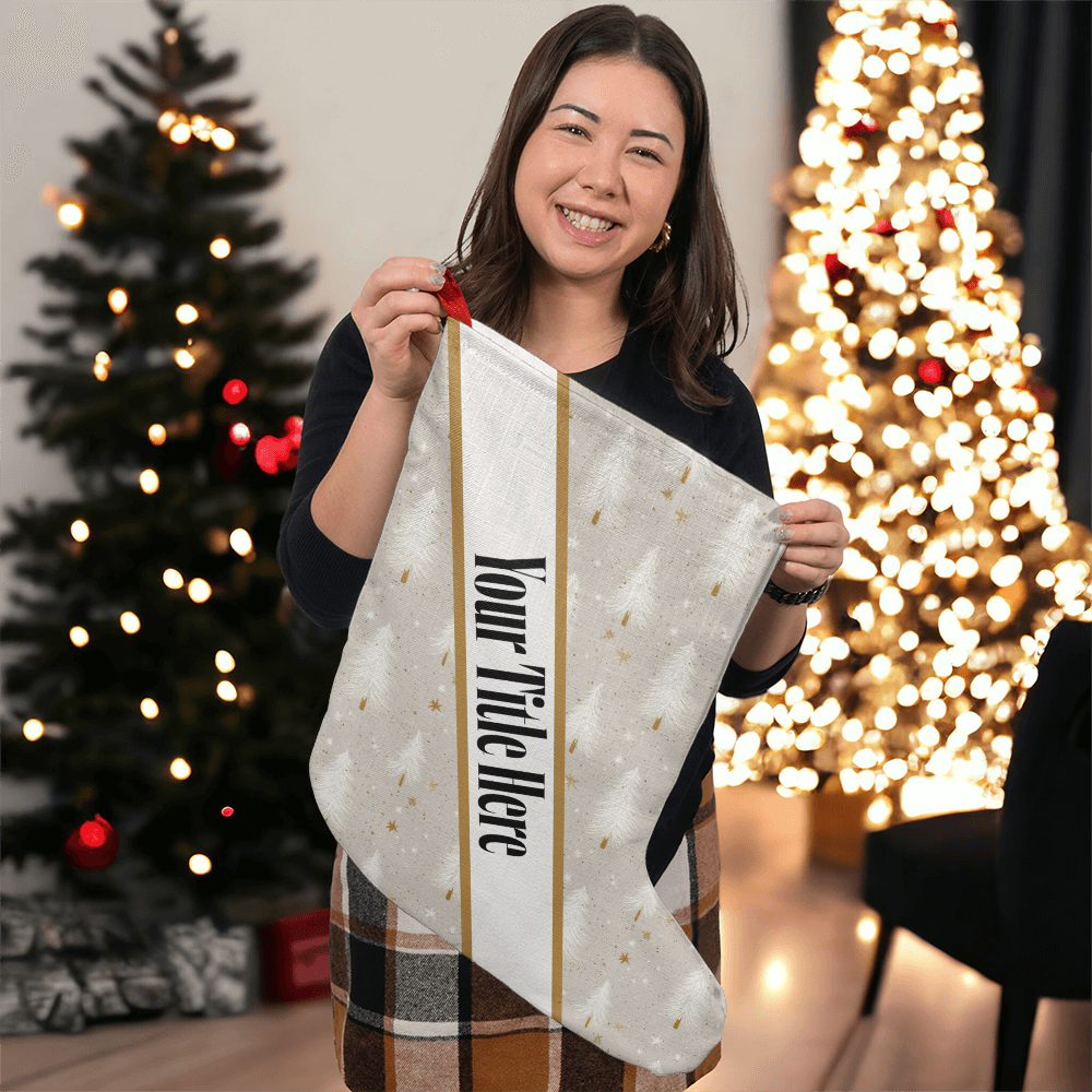 Grey Tree Custom Title Holder Stocking