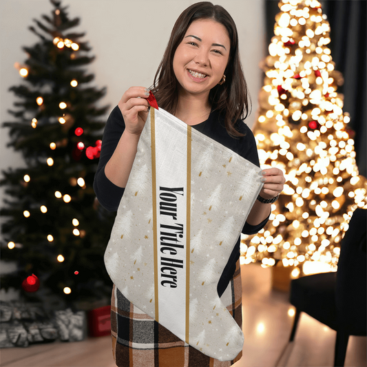 Grey Tree Custom Title Holder Stocking