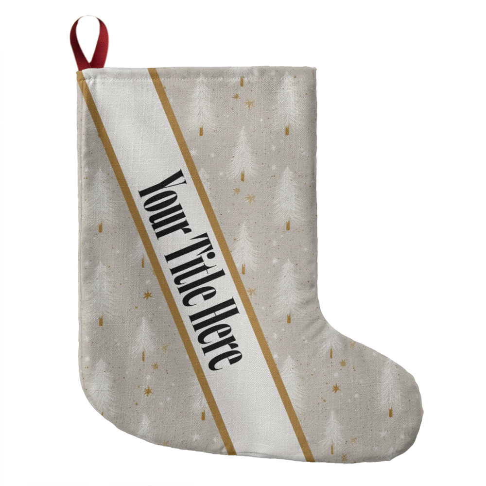 Grey Tree Custom Title Holder Stocking