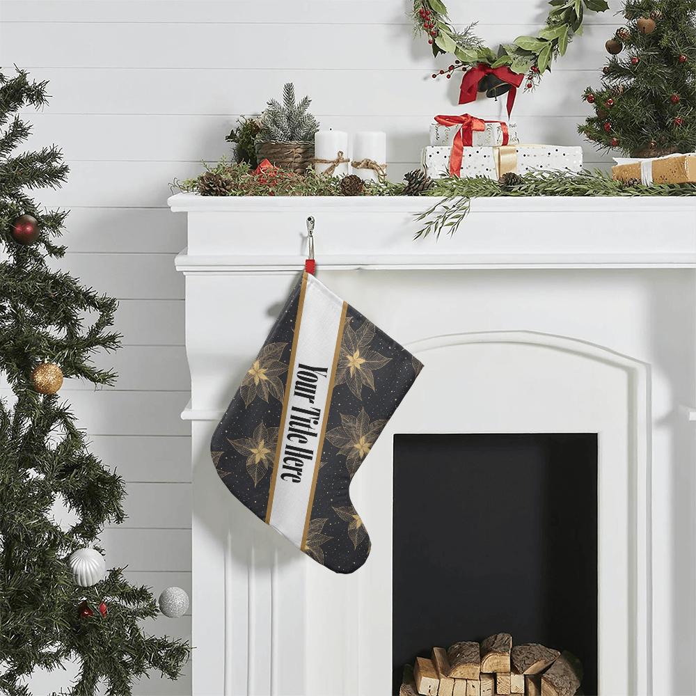 Flower Custom Title Holder Stocking