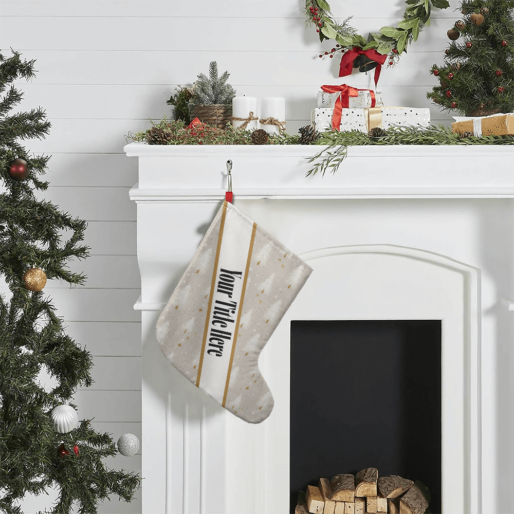 Grey Tree Custom Title Holder Stocking