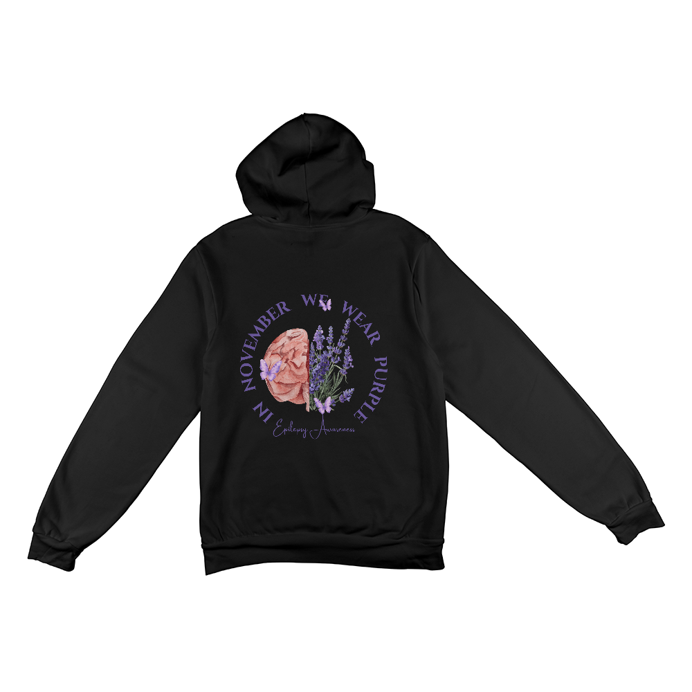 Floral Brain - Epilepsy Awareness Hoodie Back