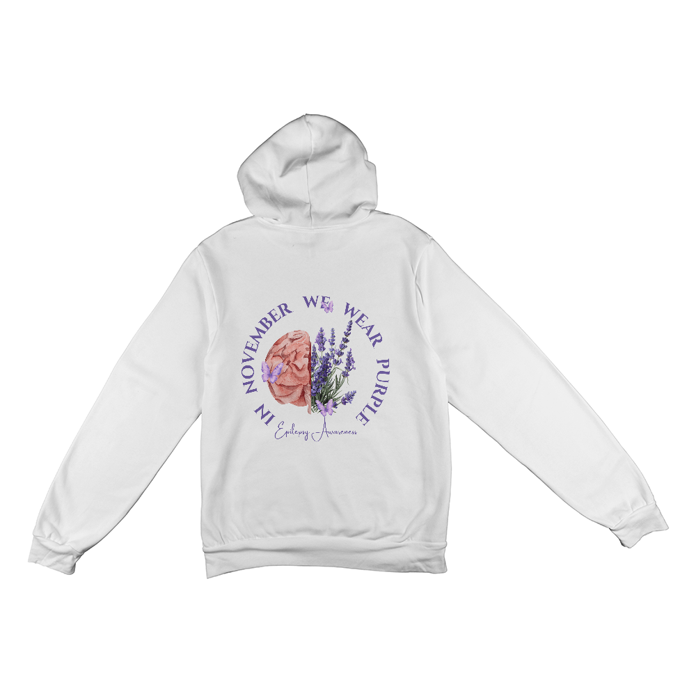 Floral Brain - Epilepsy Awareness Hoodie Back