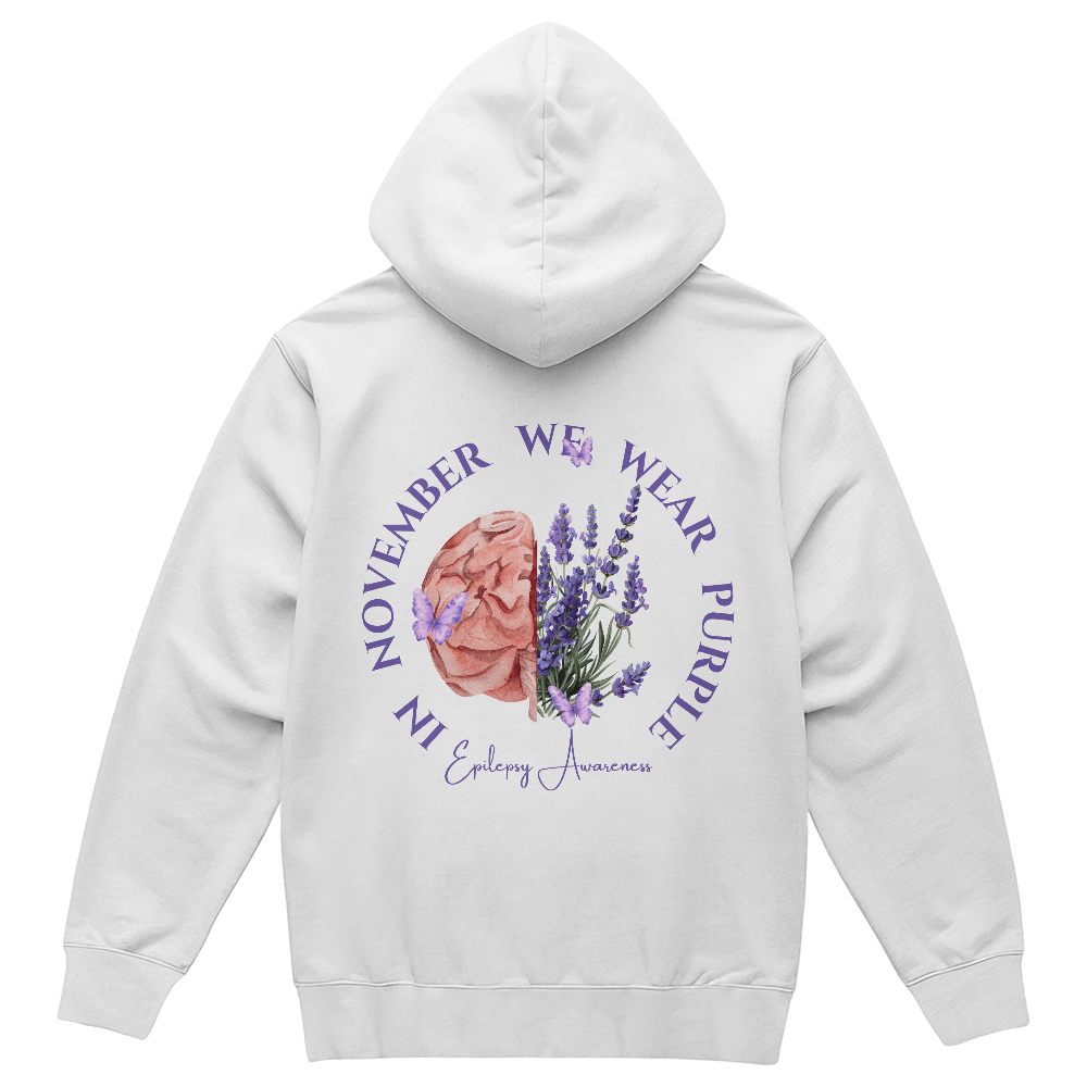 Floral Brain - Epilepsy Awareness Hoodie Back