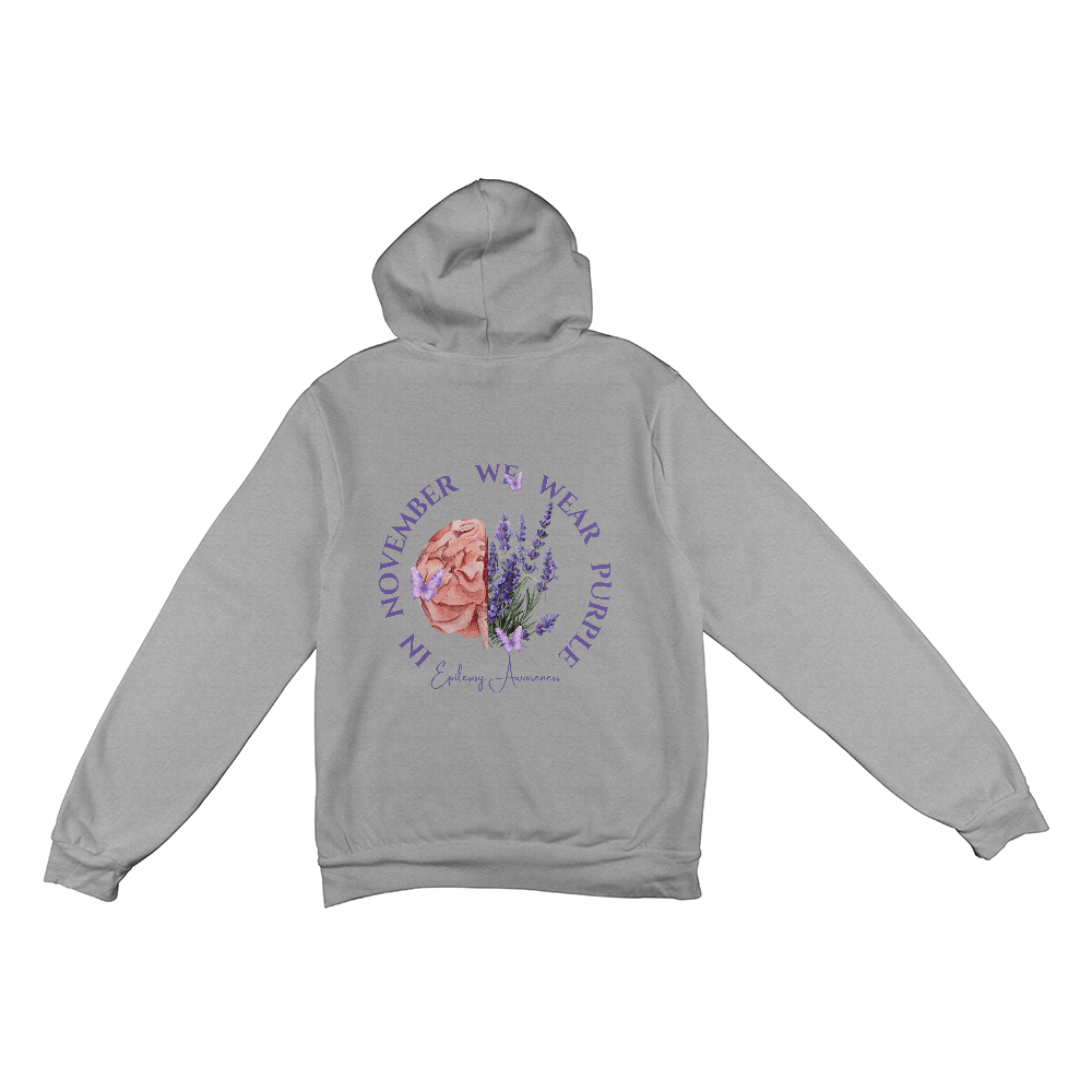 Floral Brain - Epilepsy Awareness Hoodie Back