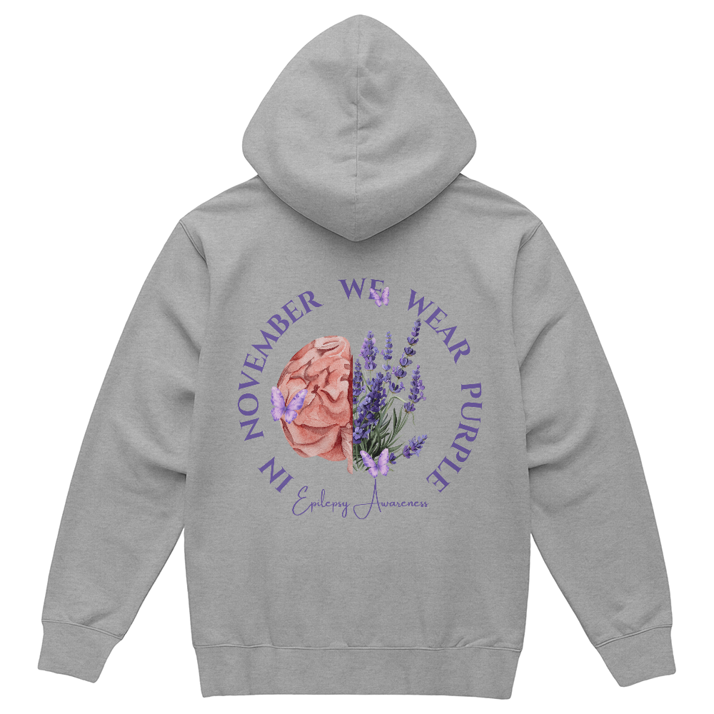 Floral Brain - Epilepsy Awareness Hoodie Back
